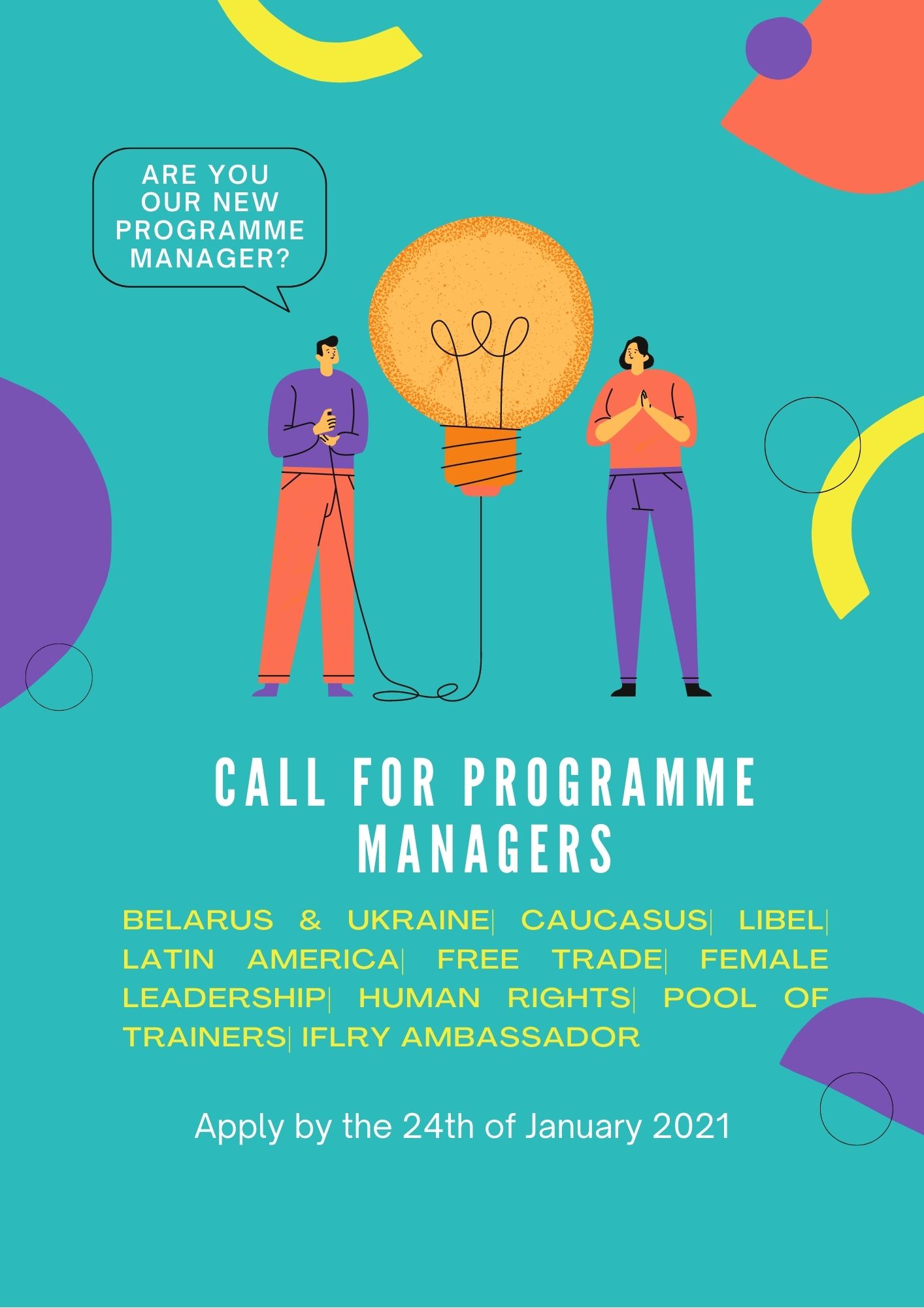 Call For Programme Managers 2021